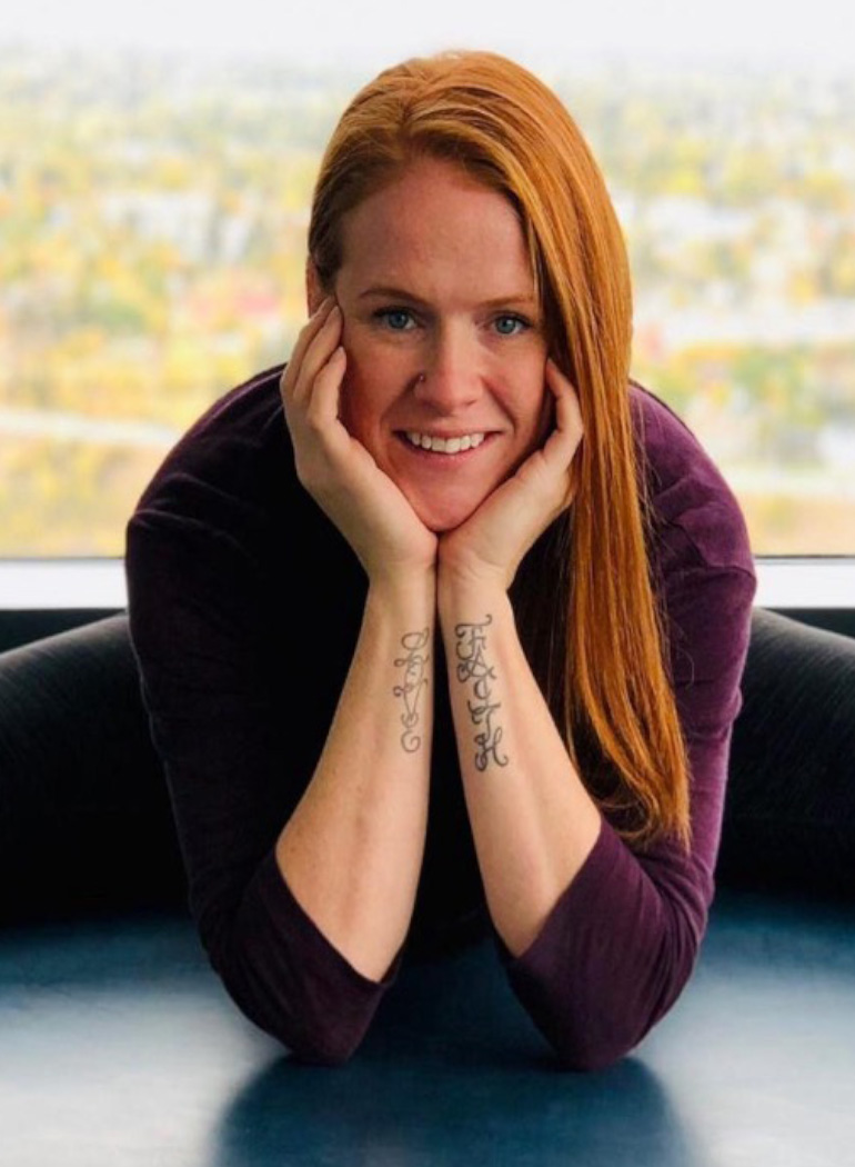 Instructora de Yoga Shelley Bishop