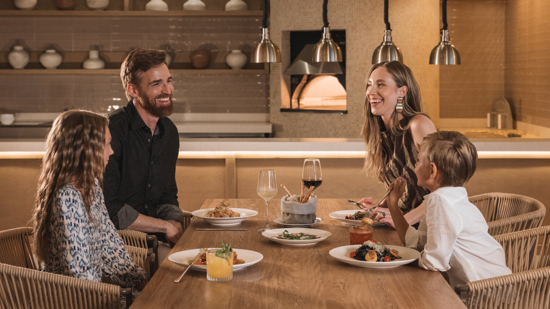 Family dining at AVA Resort Cancun